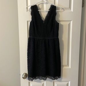 Loft black lace dress - 6p